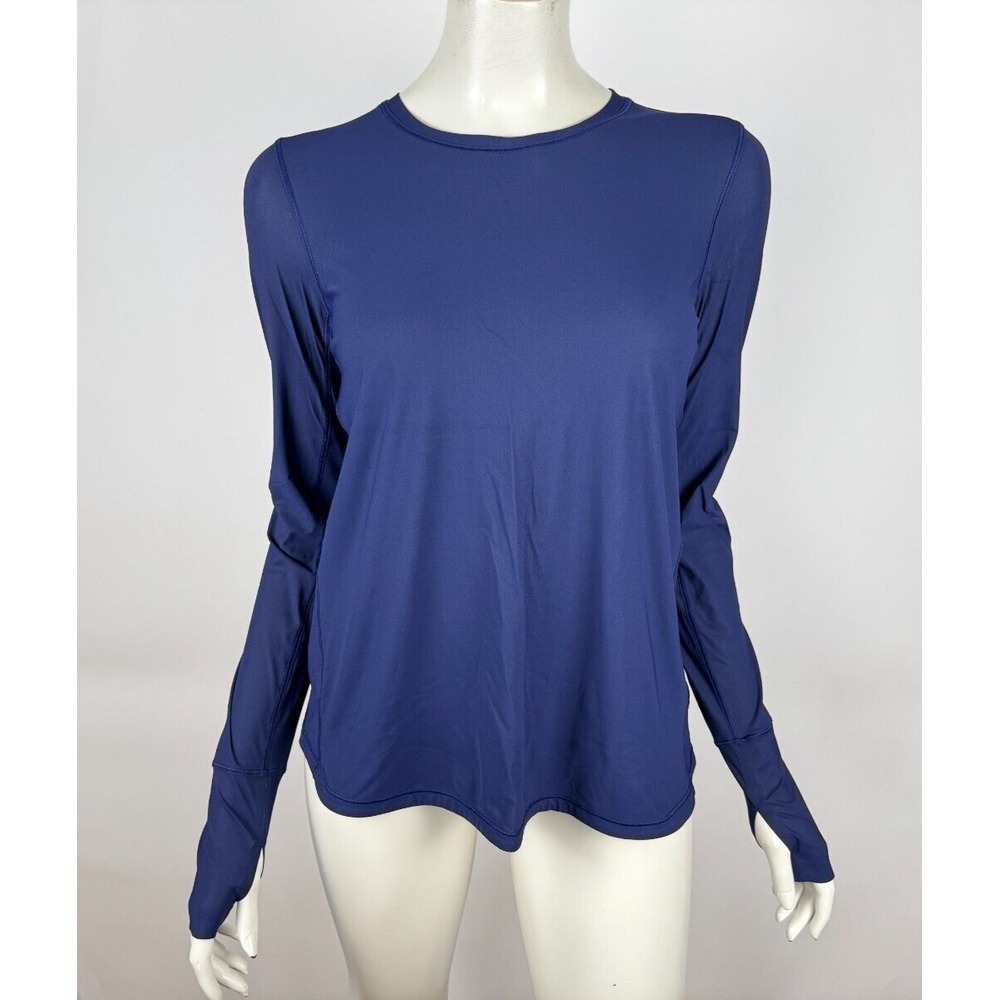 Lululemon Sunaway Runaway Long Sleeve Top Women 2? EUC Stretch Crew Neck Run Gym